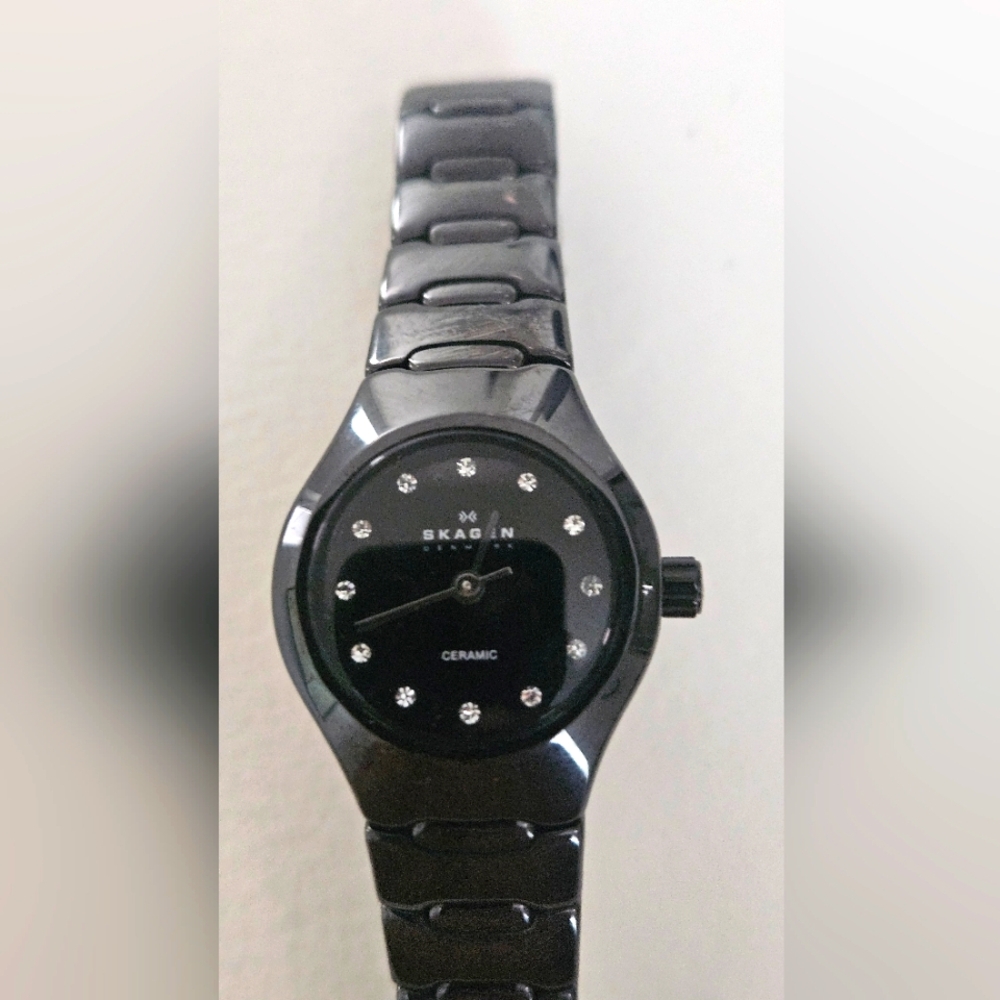 Skagen Black Ceramic Women's Watch